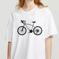 90s graphic rock top tees female bicycle theme vintage t shirt fashion o neck tshirt female t shirt woman harajuku