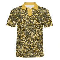 ifpd eu size 3d print men polo t shirts men%e2%80%99s golden flower summer homme short sleeve luxury royal baroque polo shirts tops 6xl