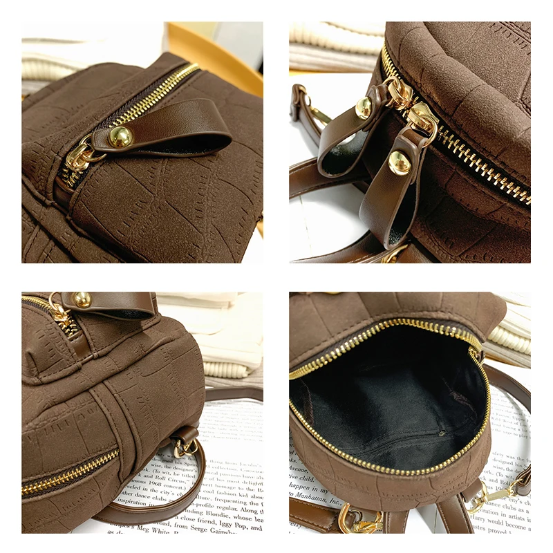 

High Quality Retro Ladies Backpack Large Capacity Multifunctional Designer Backpack Fashion Casual Shoulder Bag Travel Backpack