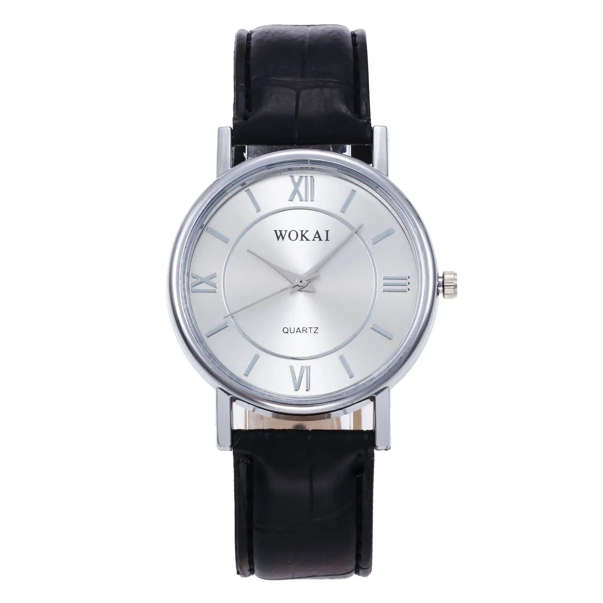 

Quartz Watch Fashionable casual strap watch Scale wokai Dial Waterproof Reverse Watch Leather Boy Student Men Watch