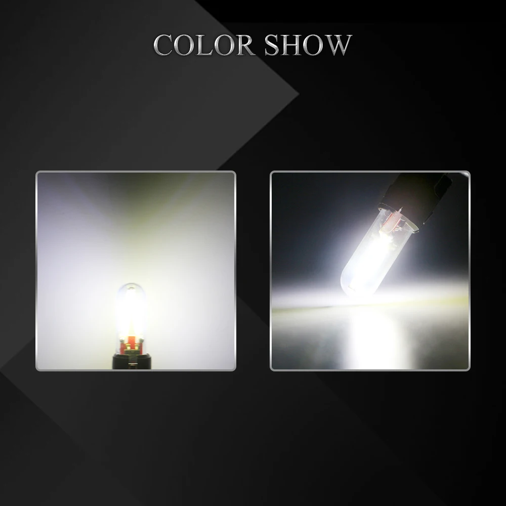 YM E-Bright 50 шт. T10 COB 14 SMD 194 168 W5W 12V Автомобильные светодиодные лампы для интерьера стеклянные автомобильные лампы Белый Синий Красный ледяной синий зеленый янтарь