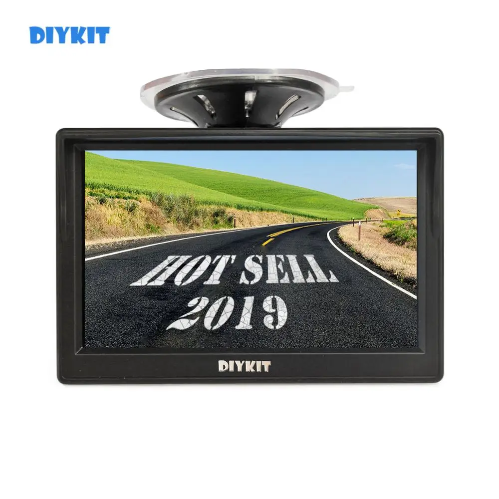 DIYKIT 800x480 5 дюймов ЖК-дисплей на основе тонкоплёночной технологии камера заднего вида для контроля уровня сахара в крови с присоской и кронштейн для MPV Субару Outback SUV Верховая грузовик