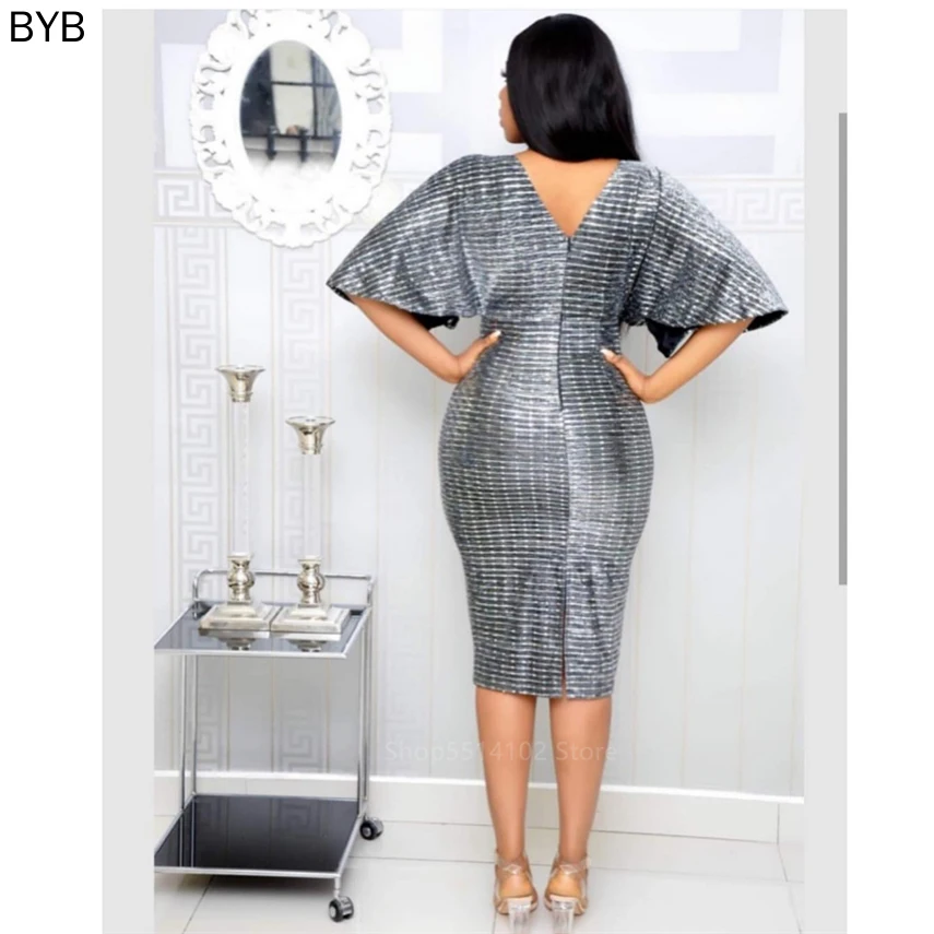 Новое платье в африканском стиле для женщин и девочек модные бронзовые стразы