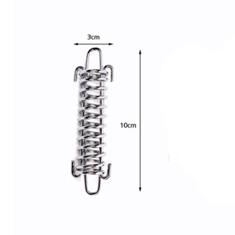 

15Pcs Tent Wind Spring Wind Rope Buckle Outdoor Camping High Strength Steel Rope Buckle Tent Fixed Buckle Spring Hook