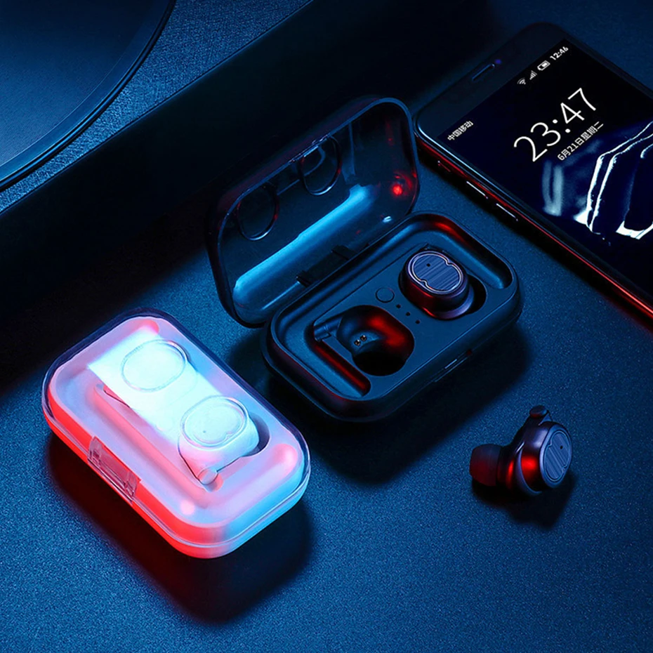 TWS 8 с сенсорным управлением мини беспроводные наушники вкладыши