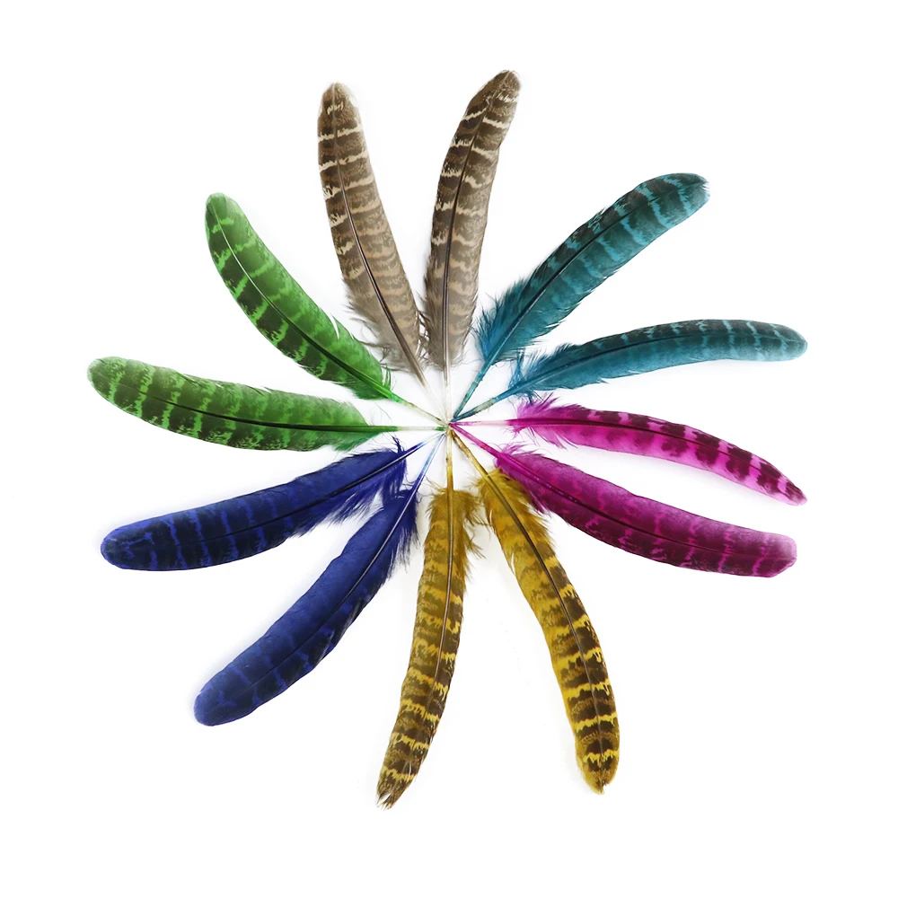 

Wholesale10-15cm Female Pheasant Feathers Jewelry Creation Colored Handicraft Accessories Natural Plumas DIY Holiday Decorations