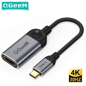 Кабель-переходник usb-cHDMI QGEEM, 4K, 30 Гц, для huawei mate 20, macBook pro 2018, ipad pro