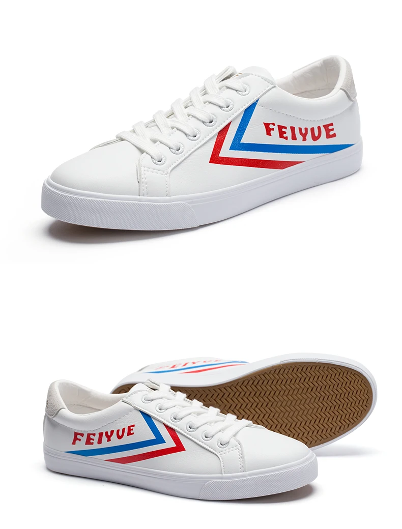 Feiyue повседневная обувь 394 женская обувь эластичная стелька плетения шнурки Cortex белого и черного цвета обувь, кроссовки Для мужчин осень, новая модель
