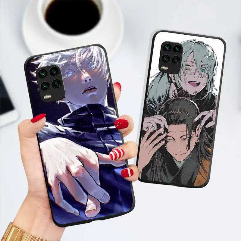 

Jujutsu Kaisen Anime Cartoon Japanese Phone Case Black Color For Xiaomi 11 10 10t Pro lite Redmi Note 7 8 9 10 9a 9t Cover Funda
