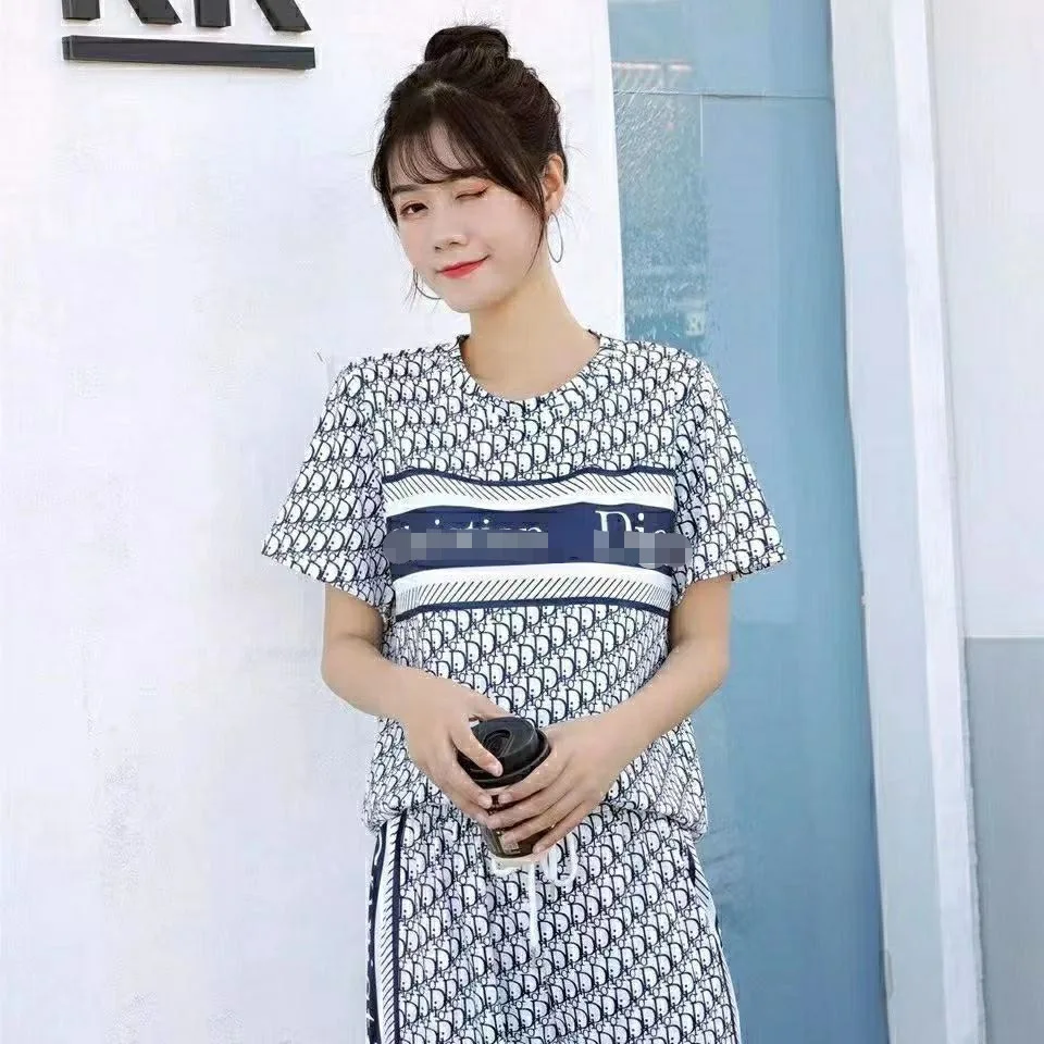 

2021 summer new European foreign trade short sleeve trousers casual loose suit