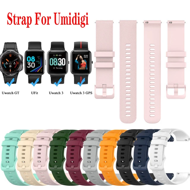 Сменный ремешок для смарт-часов Umidigi UFit Uwatch 3 GPS силиконовый браслет регулируемый |