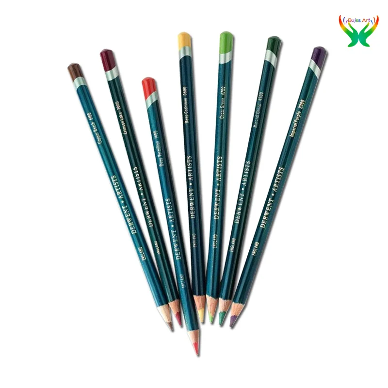 Цветные карандаши для художников derbeen с сердечником 4 мм металлическое олово 12