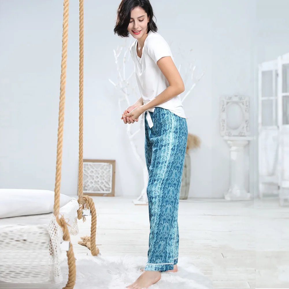 

2PCS Pajamas Suit Women Summer New Short Sleeve Sleepwear Casual Home Clothing Sleep Set Cotton Pyjamas Intimate Lingerie