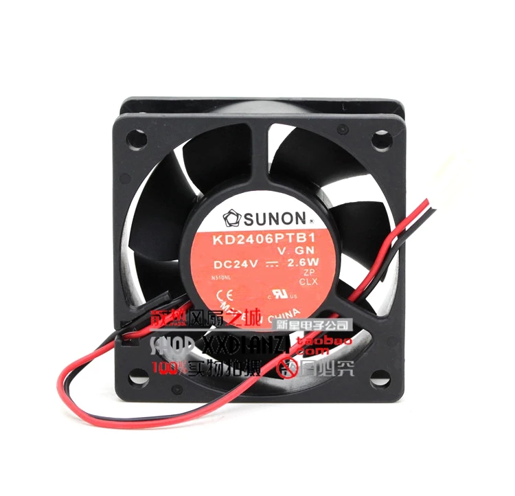 Оригинальный KD2406PTB1 6025 24V 2 6 W см конвертер сервера вентилятор|Кулеры и системы