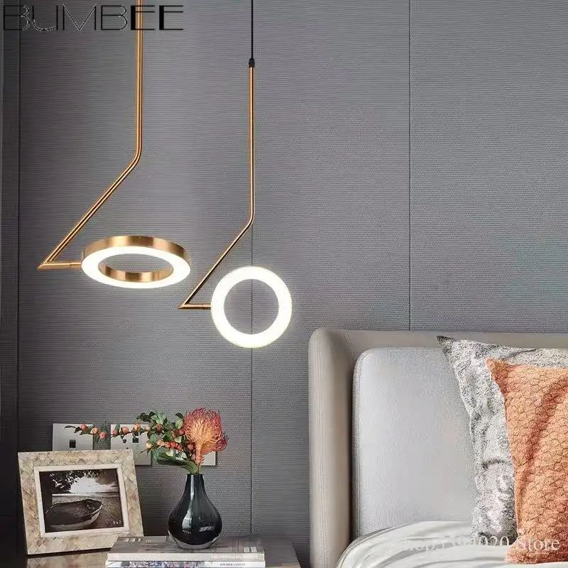 Скандинавские Алюминиевые кольца светодиодный подвесной светильник s офисная
