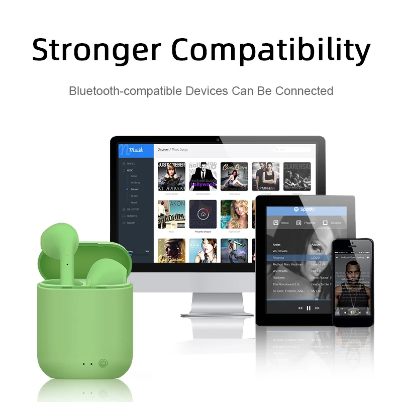 

i12 TWS HIFI Bluetooth- pk i7s TWS i9s i11 i15 i20 i30