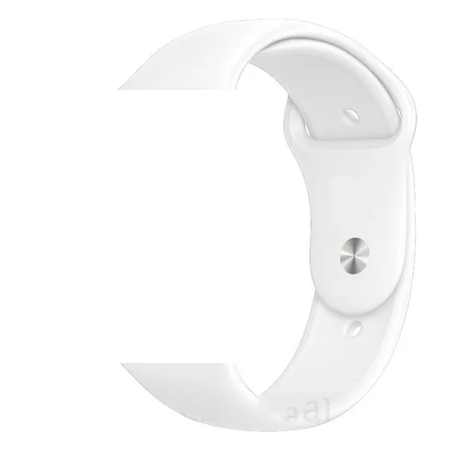 Silicone white Прямая поставка 42 мм браслет кремнеземный Ремешок Красочные умные часы аксессуары сменный ремешок для F10 IWO 8 10 11 12 Pro - Цвет: Silicone white
