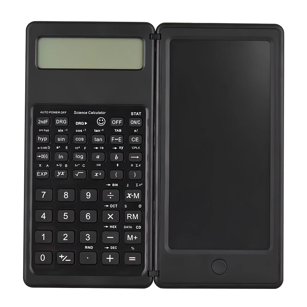 foldable scientific calculator lcd writing tablet drawing pad 10 digital display desktop calculator with stylus pen erase button free global shipping