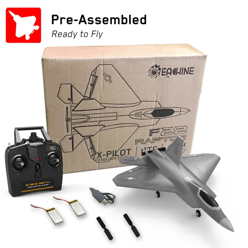 Eachine Mini F22 Raptor EPP 260 мм размах крыльев 2 4 ГГц канала 6-осевой радиоуправляемый