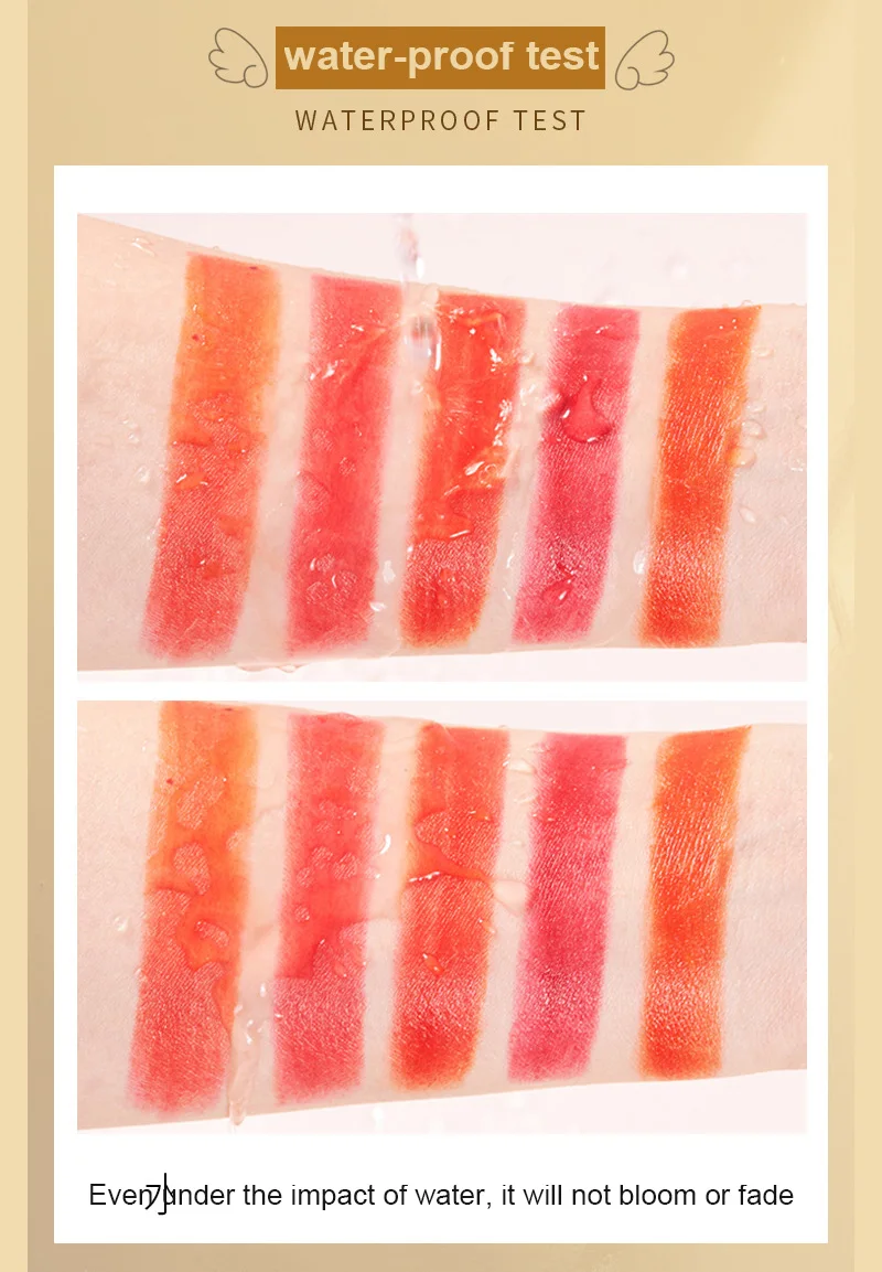 

5-color Lipstick Matte Moisturizing Long-lasting Waterproof Multicolor Lipstick Relief Angel's Seduction Discoloration TSLM2