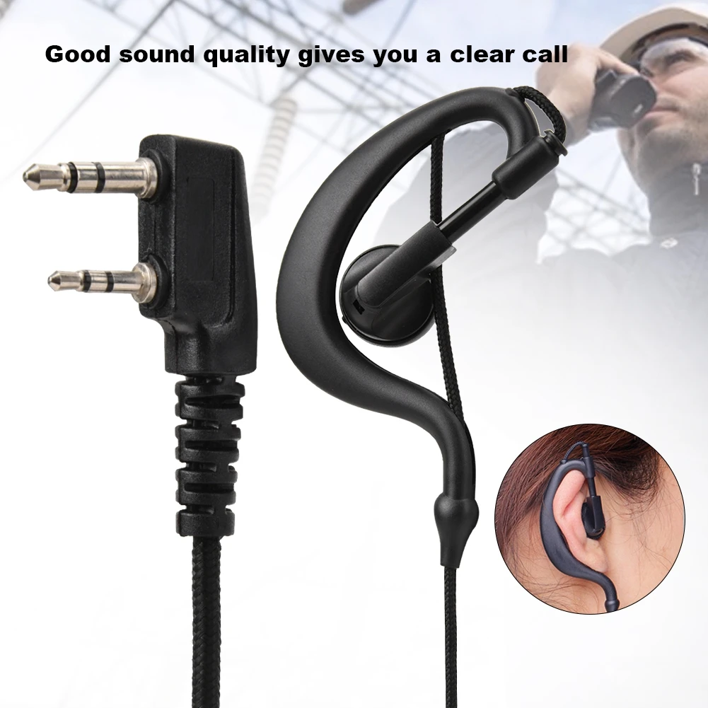 k head radio walkie talkie headset earpiece earphone with ptt button free global shipping