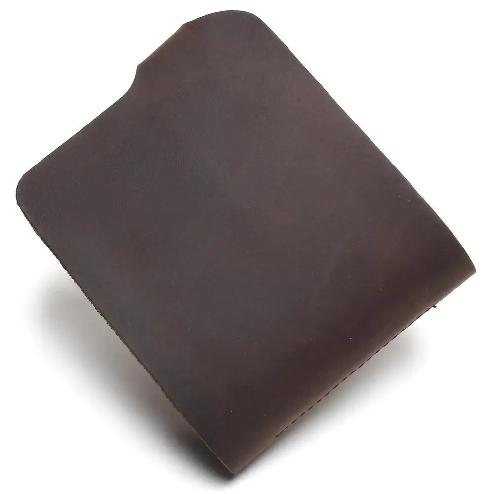 Trifold Genuine Leather Wallet Men Handmade Crazy Horse Purse Men's Short Vintage with cards holders | Багаж и сумки