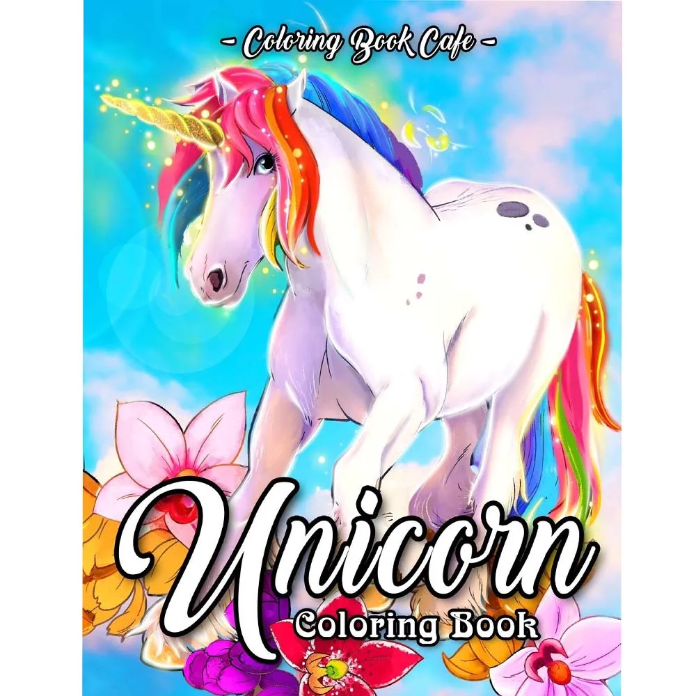 Unicorn Coloring Book: An Adult Coloring Book Featuring Beautiful and Magical Unicorns for Stress Relief and Relaxation 25-page