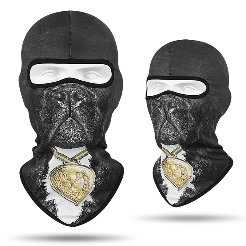 Балаклава с животным принтом для детей детские маски грелка шеи гетры защита