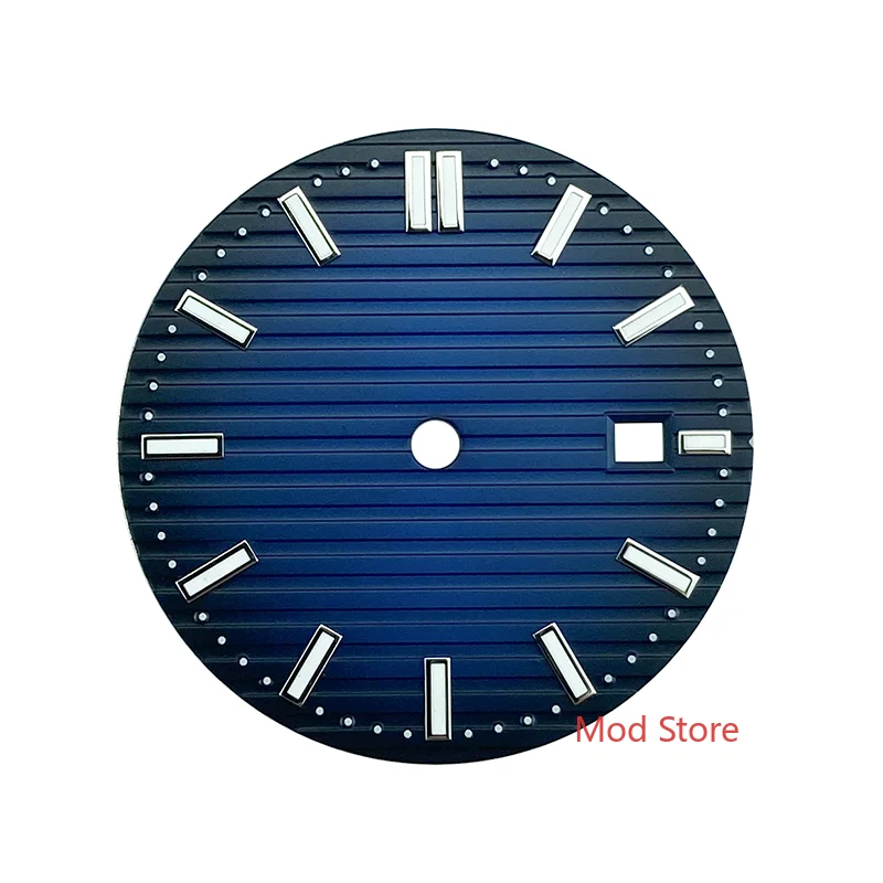 

HQ 31.5mm Blue/Brown Copper Watch Dial Fit ETA2824 DG2813 Miyota8215 Mov't Sailboat Splint Texture Green Luminous