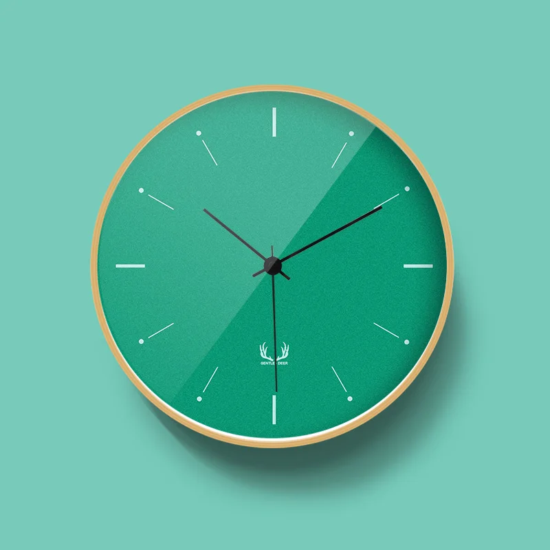 

Nordic Style Solid Color Clock Living Room Office Coffee Shop Concise Design Silent Art Picture Wall Watch Home Decor 12 Inch