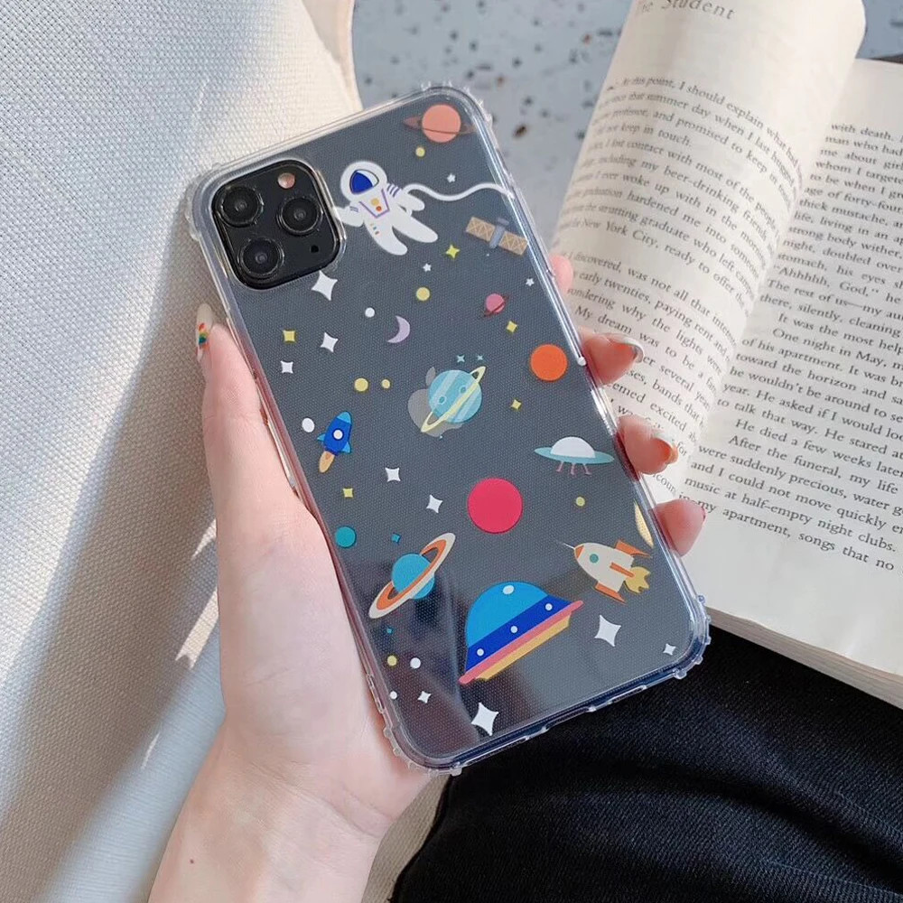 Ударопрочный чехол LOVECOM для iPhone 11 Pro Max XR XS 7 8 Plus X мягкий прозрачный ТПУ | Мобильные