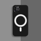 Магнитный чехол из жидкого силикона для iPhone 12, роскошные чехлы для телефона Magsafing, чехлы для Iphone12 Pro Max 12 Pro 12promax, чехол
