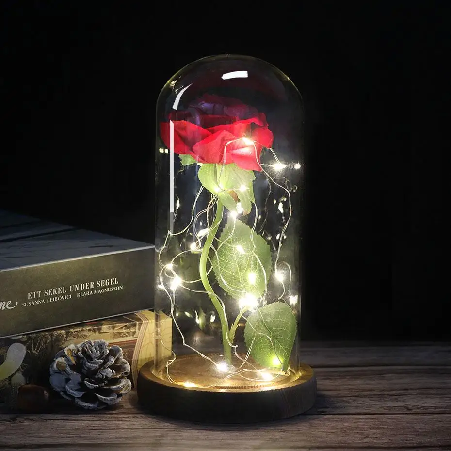 Горячая Красота и с рисунком из мультфильма Красавица Чудовище позолоченный