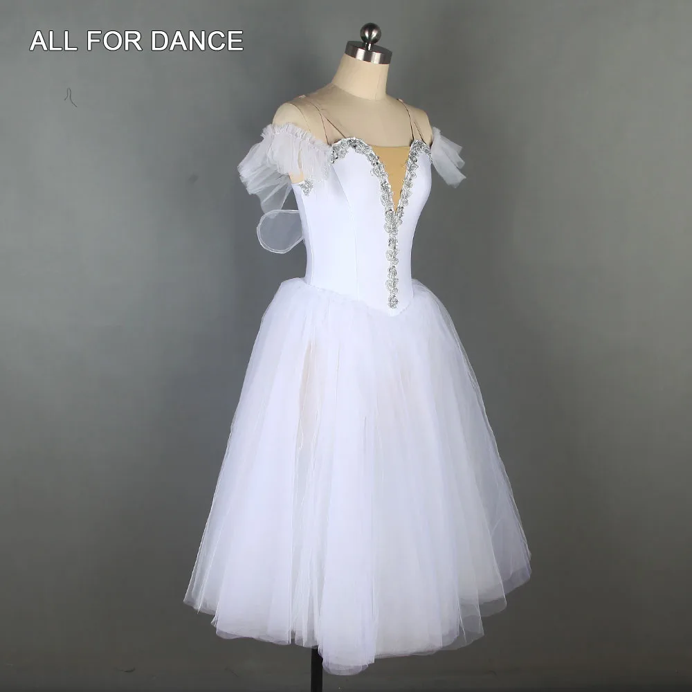 All For Dance White Ballerina Romantic Tutu With Wings 360° Tulle Dress Girls&ampWomen Ballet Performance | Тематическая одежда и