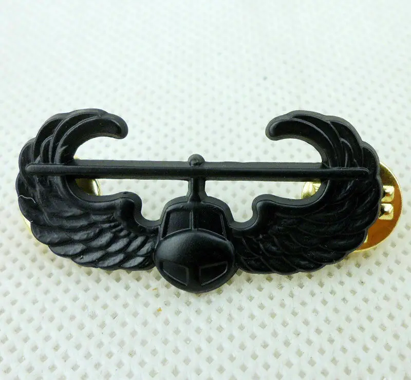 США армия воздушная штурма булавка крылья значок черный классический военный