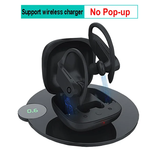 Wireless Chager B10 True TWS беспроводные наушники Bluetooth 5,0 спортивные наушники с Ушными крючками водонепроницаемые наушники Беспроводная зарядка стерео гарнитура PK Q62 - Цвет: Wireless Chager