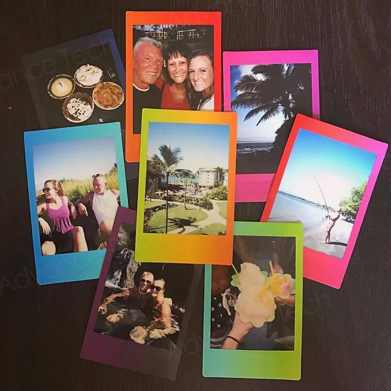 Подлинная Fujifilm Instax Mini 8 Плёнки Радуга Fuji мгновенный Фотобумага 20 Простыни детские