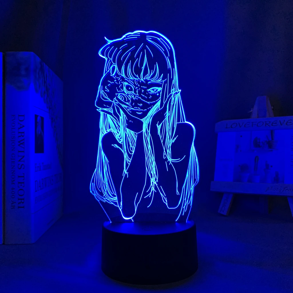 

Anime Junji Ito Collection Tomie 3d Lamp for Bedroom Decor Nightlight Birthday Gift Manga Junji Ito Collection Led Night Light