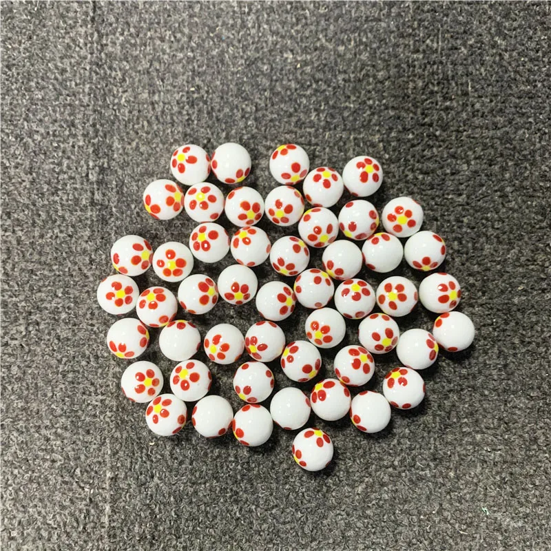 

1/5/10pcs 20Mm Glass Ball Cream Cattle Small Marbles Pat Toys Parent- Child Beads Console Game Pinball Machine of Bouncing Ball