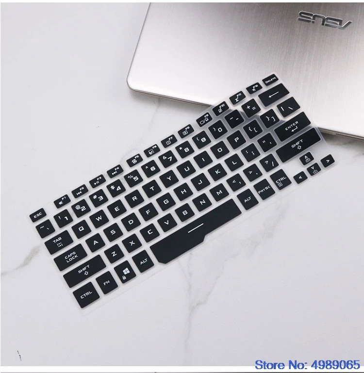 Силиконовый прозрачный чехол для клавиатуры Asus ROG Zephyrus G14 GA401 GA401ii GA401QM GA401iv GA401iu 14