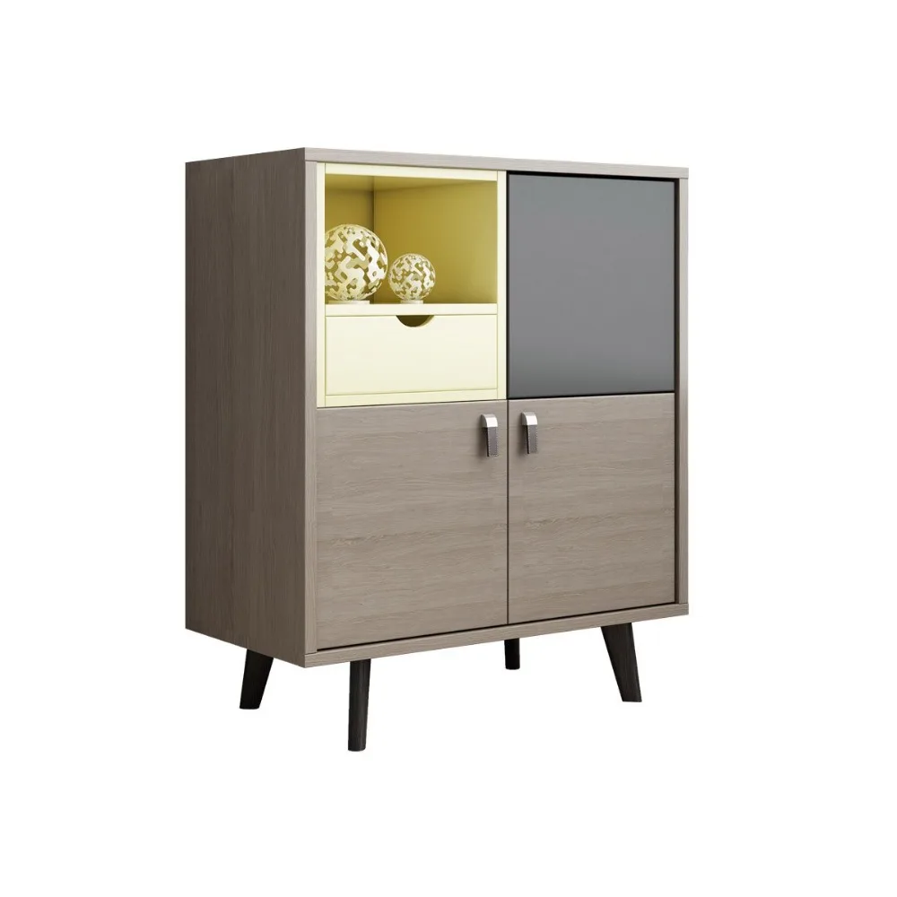 La Casa потертый шик Гостиная Винтаж Ретро МДФ шкаф хранения Организатор мебель Mueble