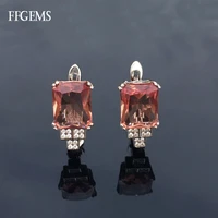 ffgems new created zultanite earrings real 925 silver sterling stone color change fine jewelry for women party gift