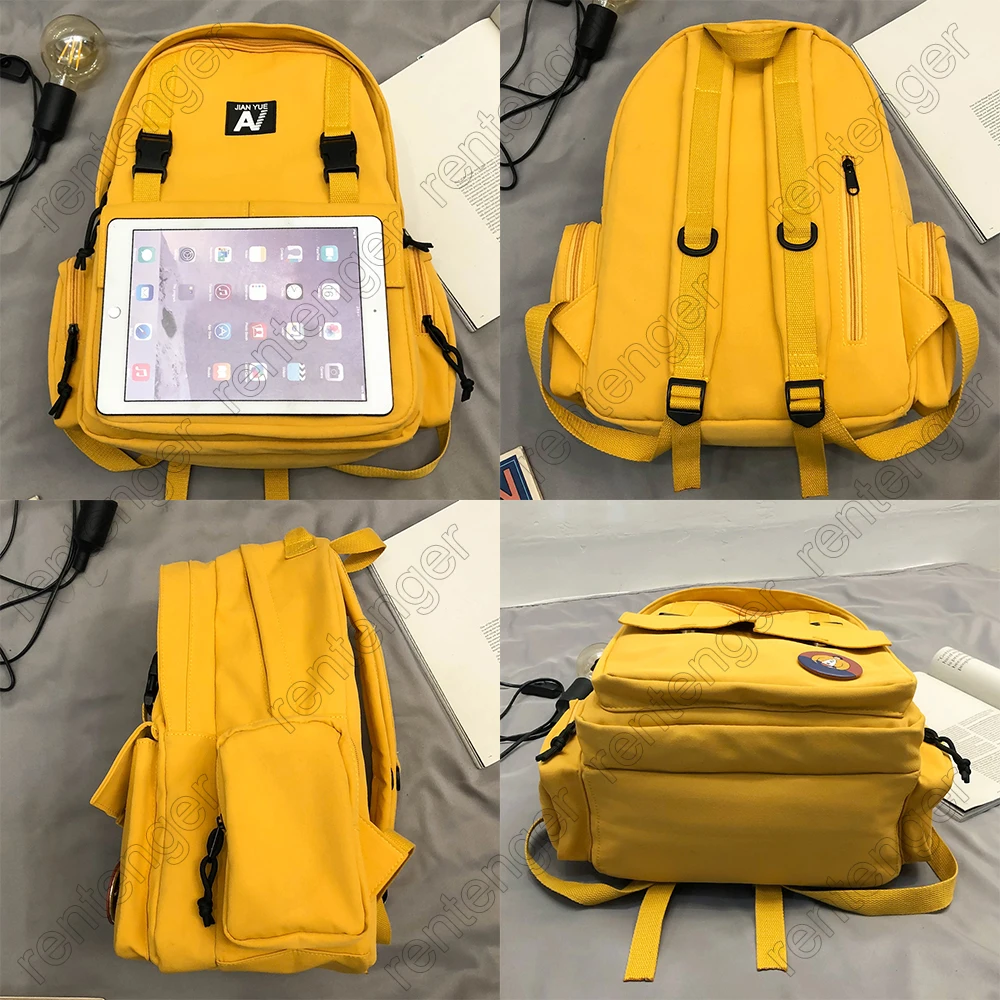 

Student Men Trendy Backpack Women Fashion Boy School Bag Kawaii Girl Waterproof Nylon Backpack Male Book Female College Bag Lady