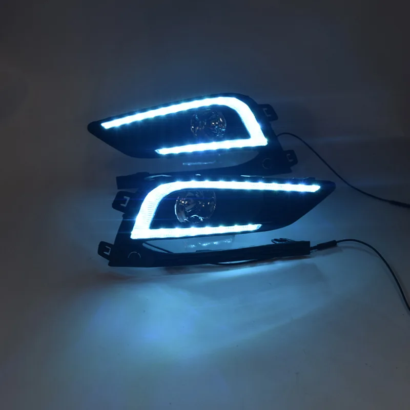 Новый дизайн и поворота стиль реле 12V авто светодиодный DRL Габаритные огни с