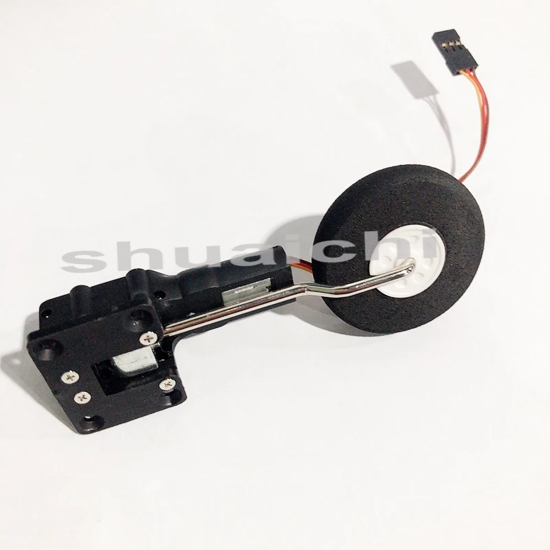 27mm High 25g Servoless Retract Laterally Landing Gear With 40mm Wheel For RC FPV Fixed Wing Aircraft Metal Worm Undercarriage | Игрушки и