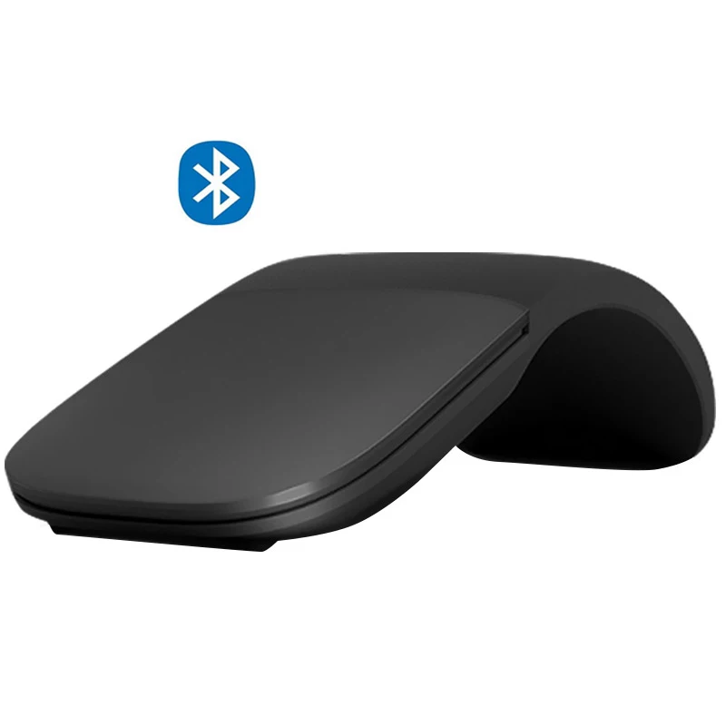 

Bluetooth-compatible Foldable Wireless Mouse Folding Arc Touch Mouse 1200DPI Optical Computer BT Mause for Microsoft PC Laptop