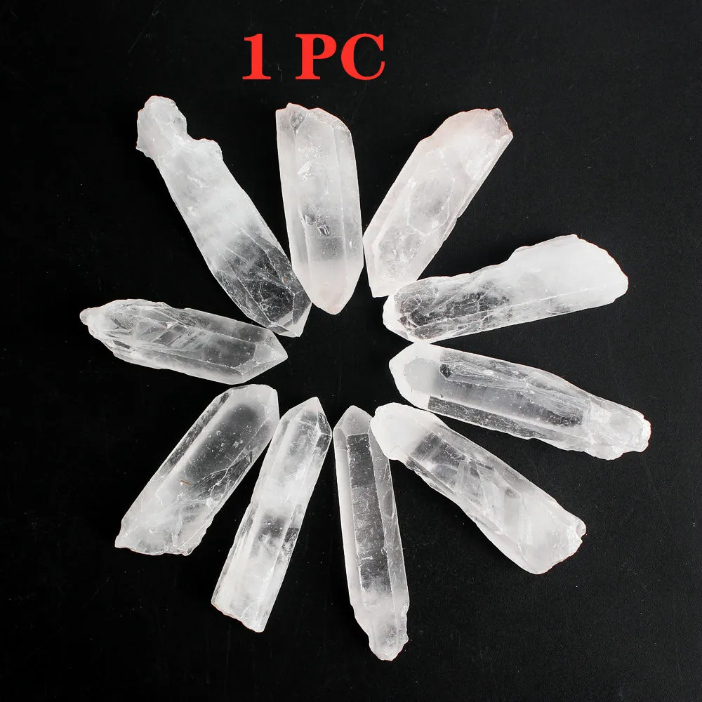 1 шт. натуральный прозрачный кристалл белый Рок Кварц Кластерные точки столб
