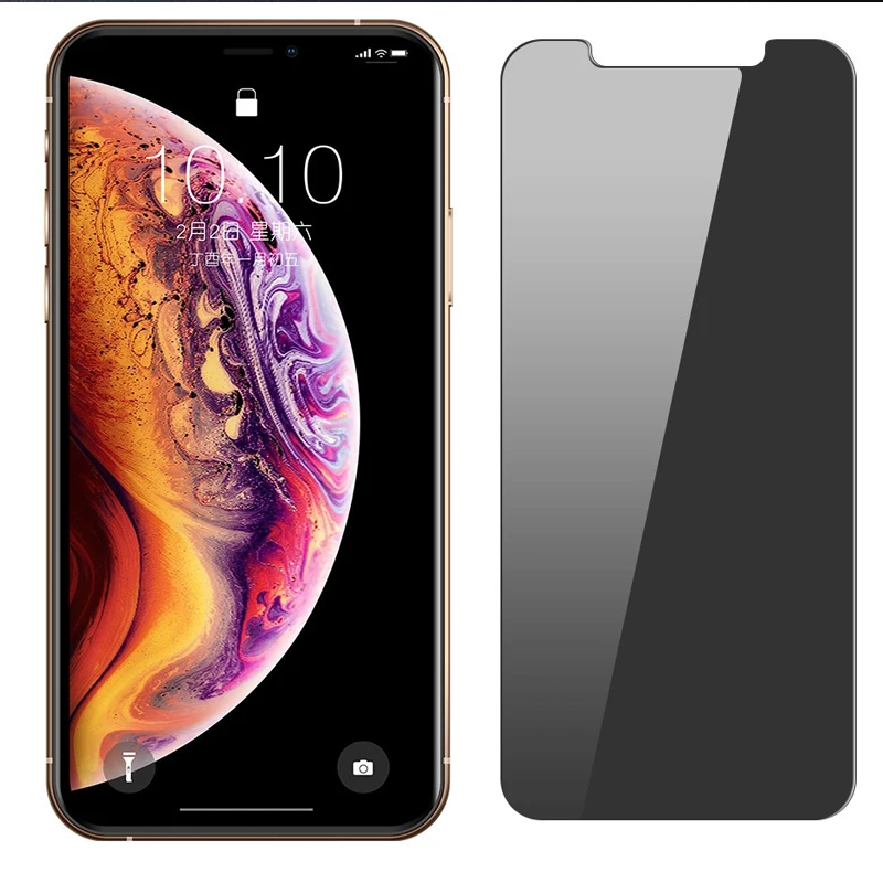 Закаленное защитное стекло для iphone 12 mini/12 Pro/11 Pro/XS max/XR/678 Plus антишпионское