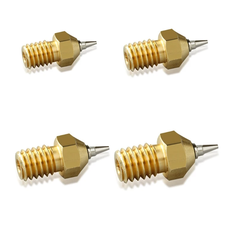 

Резьбовое Латунное сопло MK8 E3D 0,2/0,3/0,4/0,5 мм со съемным нержавеющим наконечником