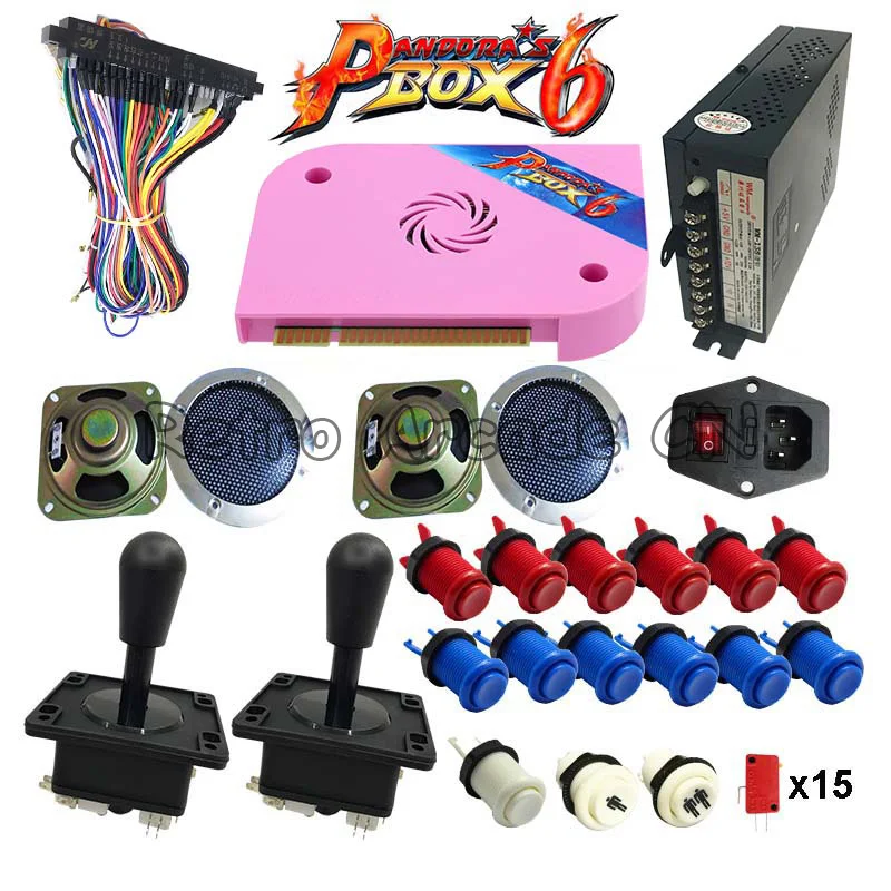 Новая версия аркадный набор с оригинальной 3D коробкой Pandora 6 PCB 1300 в 1 доска